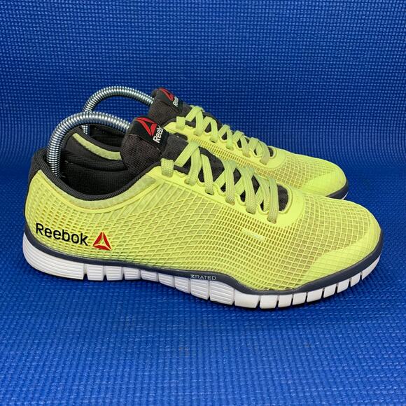 🔴 REEBOK Zquick TR Punch Women`s Size 9.5 Yellow Black Athletic Shoes V54728 - Picture 3 of 8